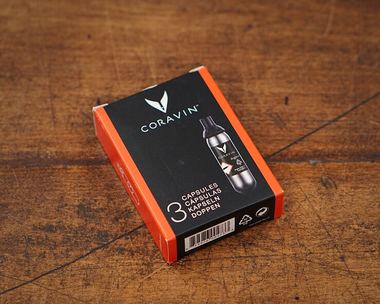 Coravin Pure Argon Capsules. 3-pack