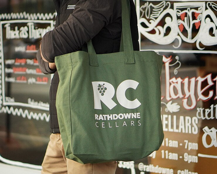Rathdowne Cellars Large Canvas Tote Bag.