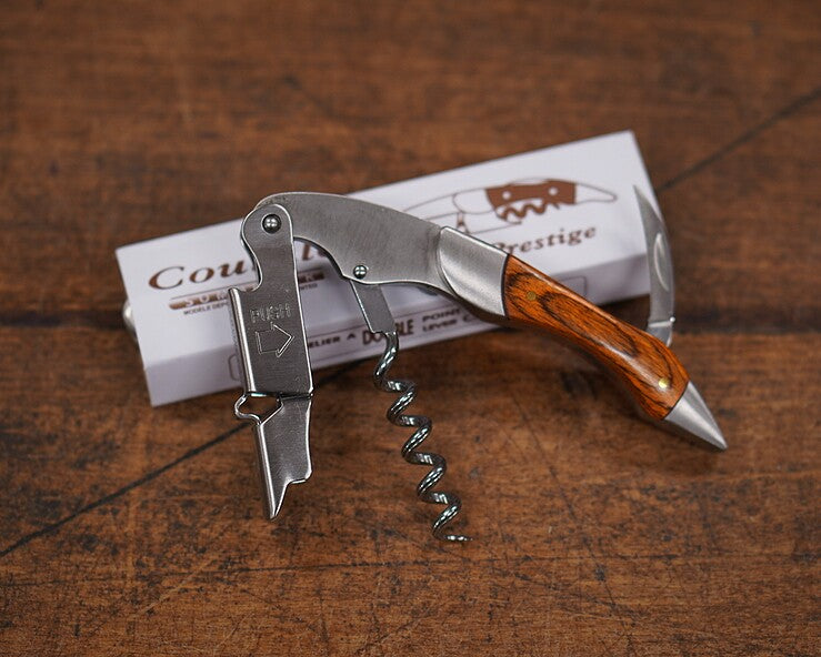 Coutale Sommelier Prestige Double Action Rosewood Handle Corkscrew
