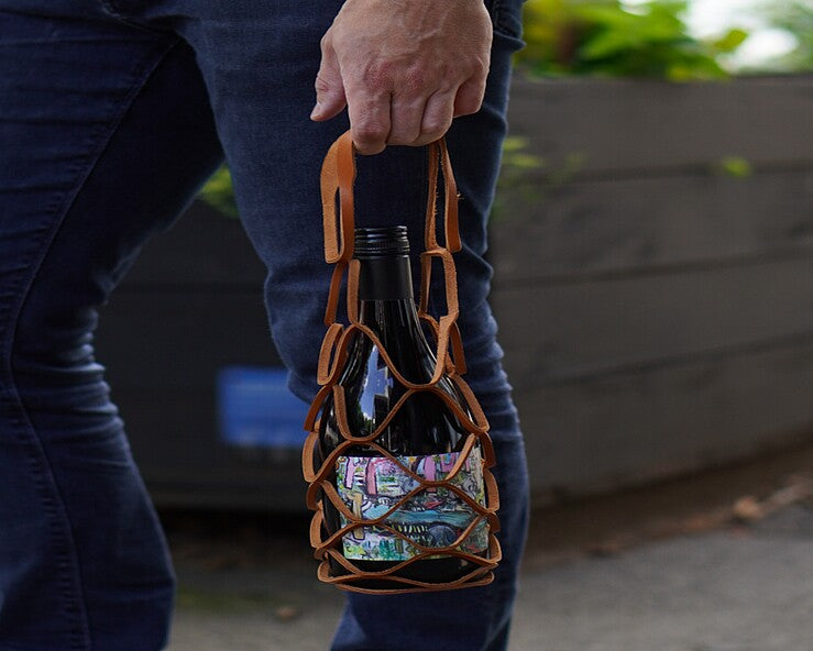 Mark Honore Botello Bottle Bag Tan - Handmade in Australia