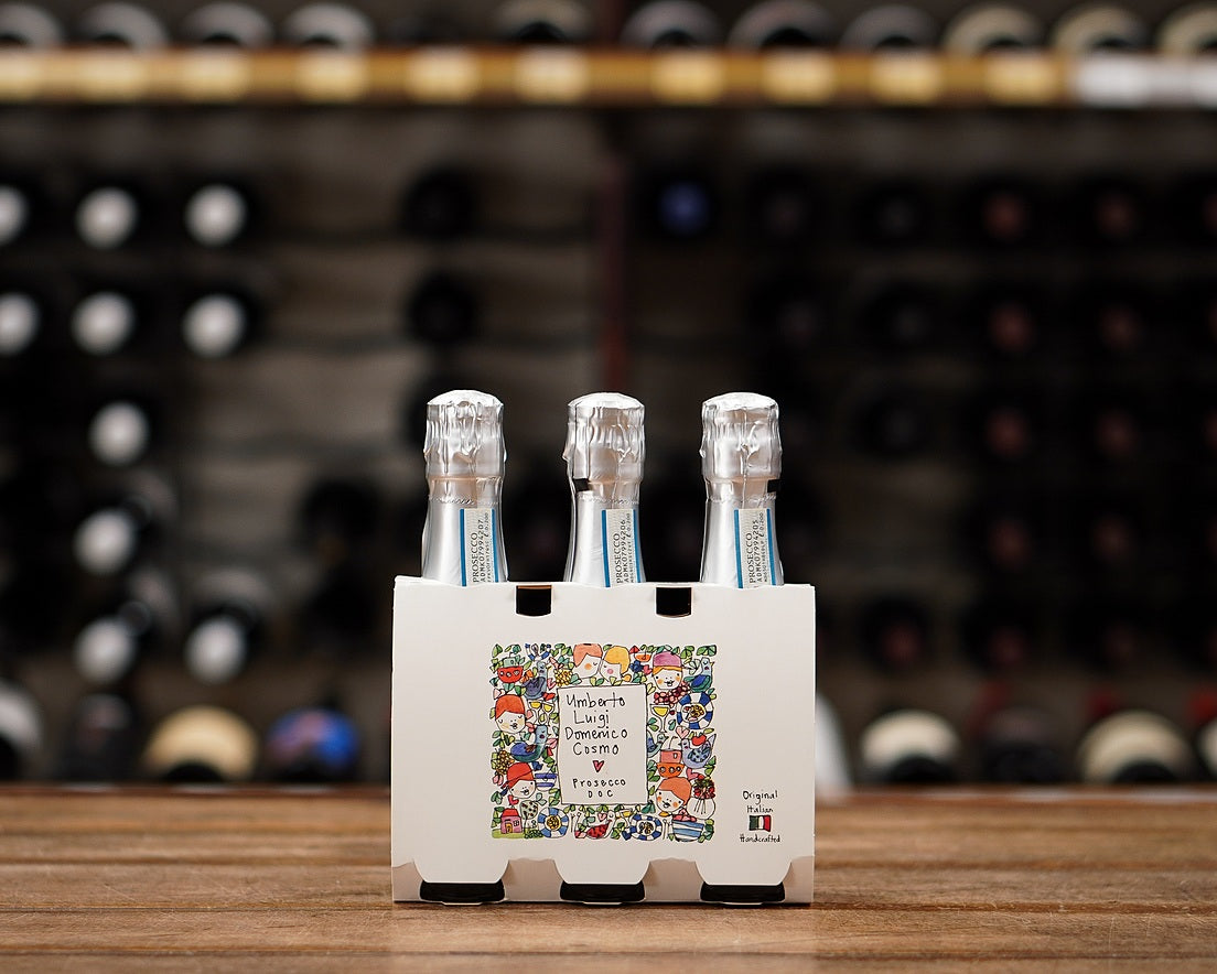 Umberto Luigi Domenico Prosecco DOC 'Extra Dry' NV 200ml - 3-Pack