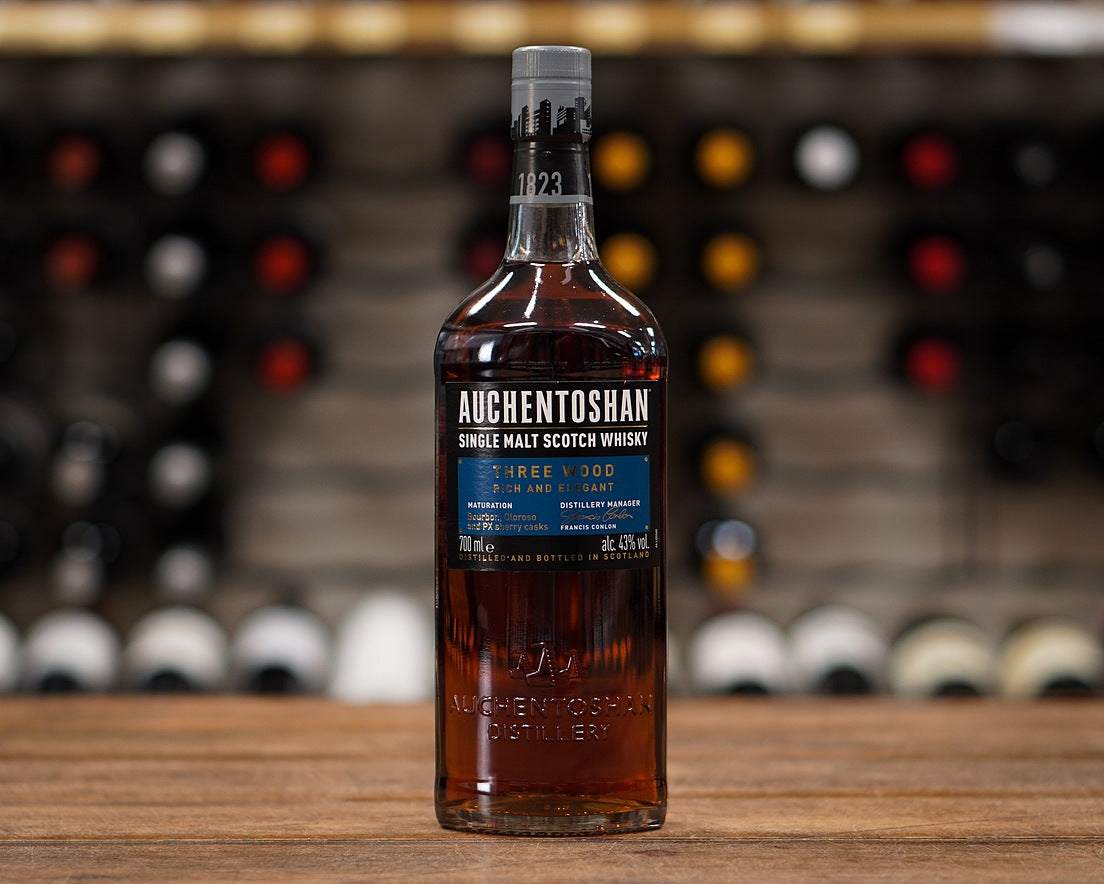 Auchentoshan Three Wood Single Malt Scotch Whisky 700mL (Gift Box)