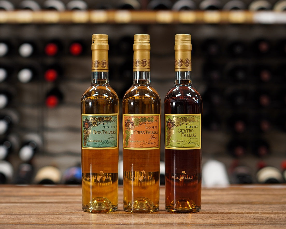 Gonzalez Tio Pepe Dos, Tres, Cuatro, Palmas Set - 3 Pack